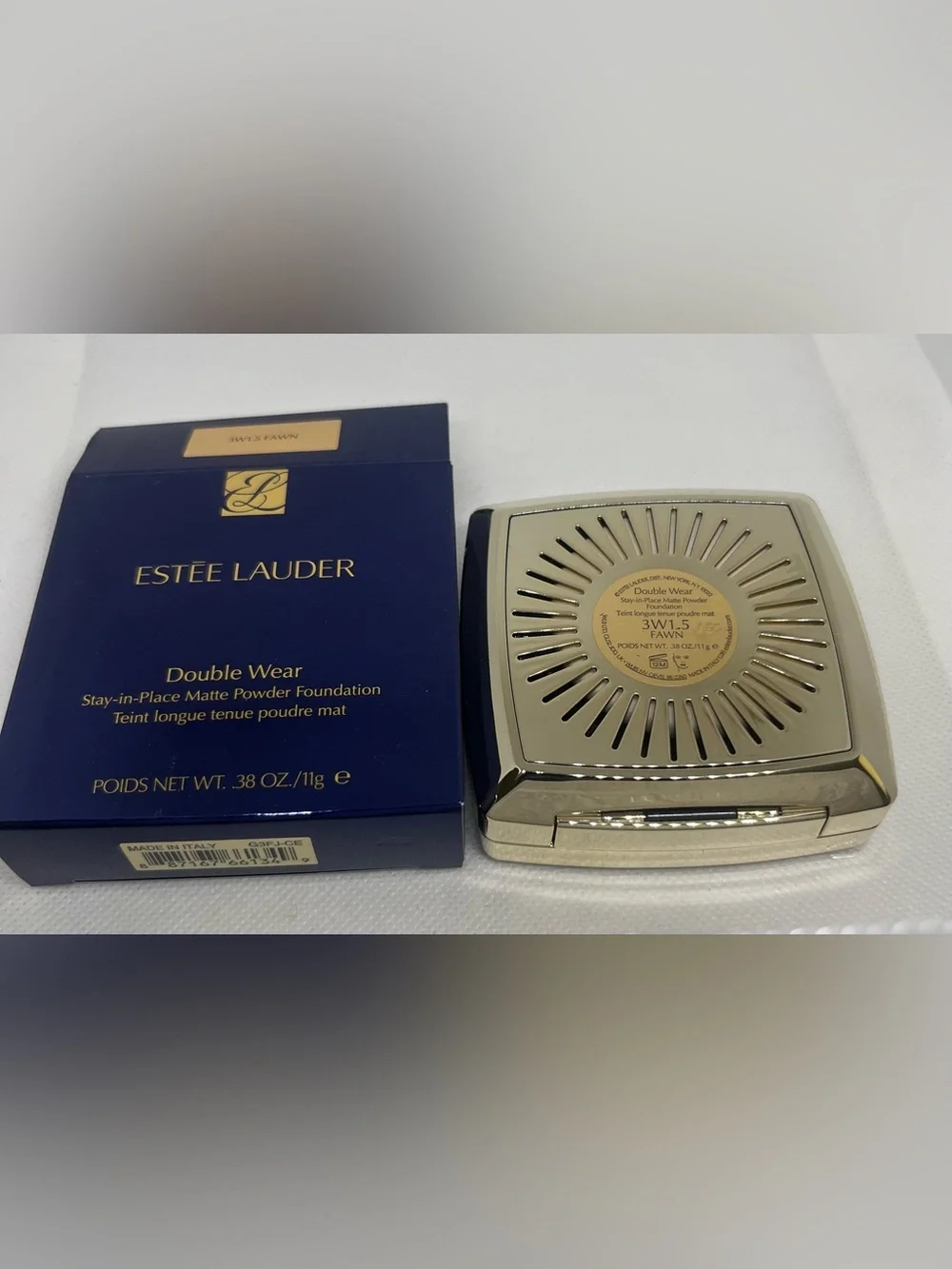 New 3W1.5 FAWN Estee Lauder Double Wear Powder Foundation Matte Stay in Place